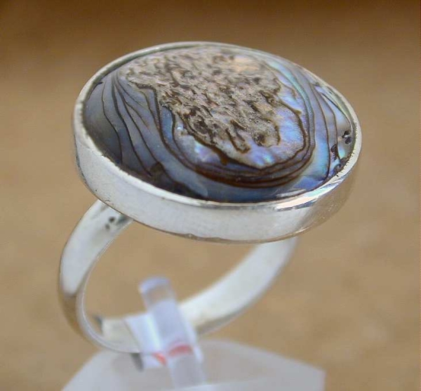 Abalone Silber Ring - Elegantes Modell