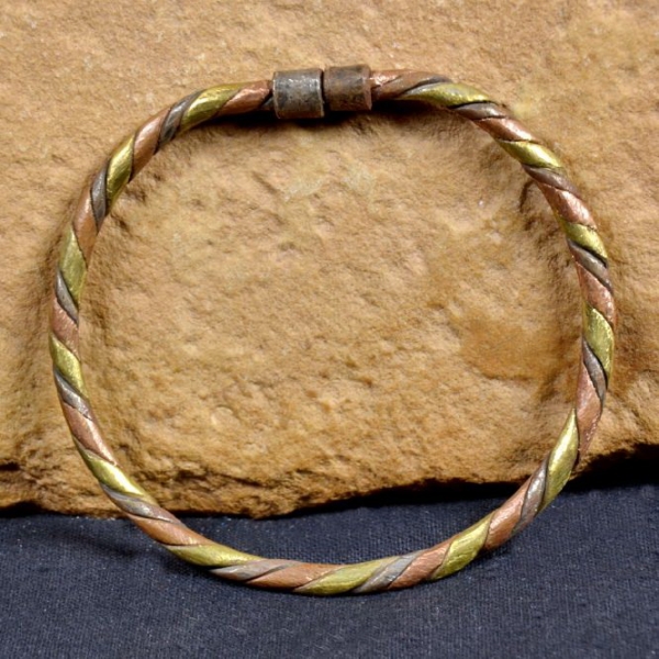 Afrika Armreif mit Kupfer, Messing und Nickel