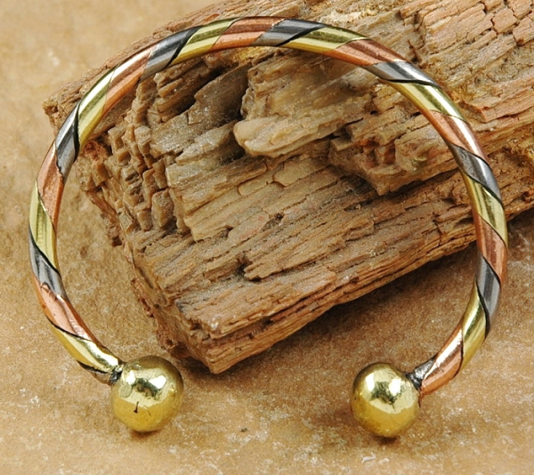 Afrika Armspange - Kupfer, Messing & Nickel - 3 Farben