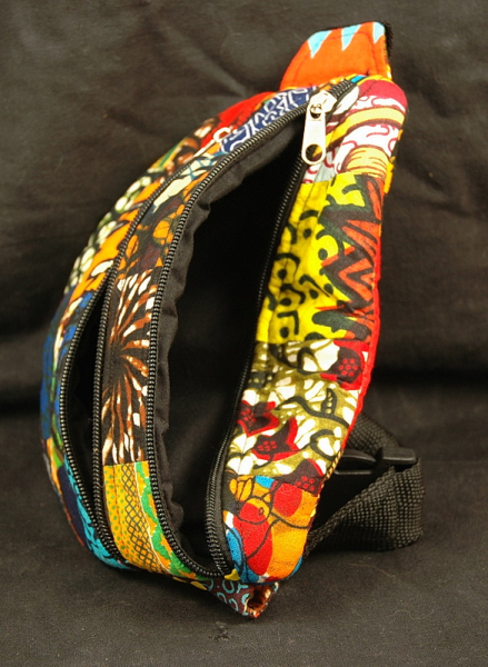 Afrika  Bauchtasche - Gürteltasche - Schöne Farben - offen