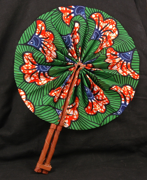 Afrika Fächer Ginkgo in Grün - Farbenfroh & Leuchtend - Rückseite