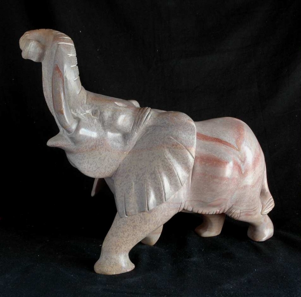 Afrika Figur aus Speckstein - Elefant - Afrika Kunst