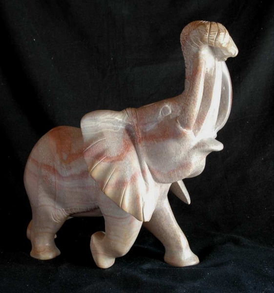 Afrika Figur aus Speckstein - Elefant - Afrika Kunst