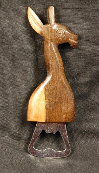 Afrika Flaschenöffner aus Holz - Antilope