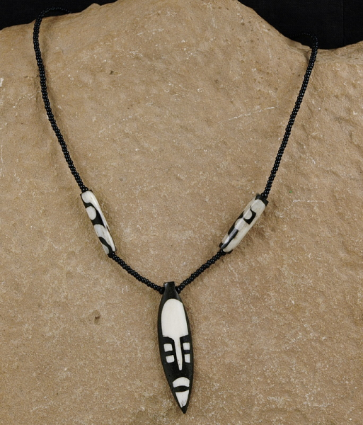 Afrika Halskette / Anhänger - Afrika Maske
