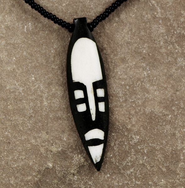 Afrika Halskette / Anhänger - Afrika Maske