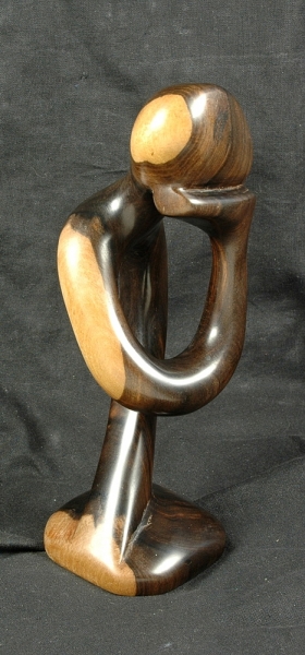 Afrika Holz Figur - Abstrakte Form in Holz