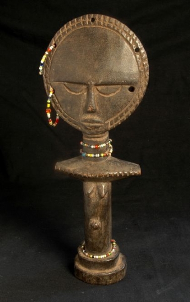 Afrika Holz Figur - Ältere, schöne Ashanti Figur