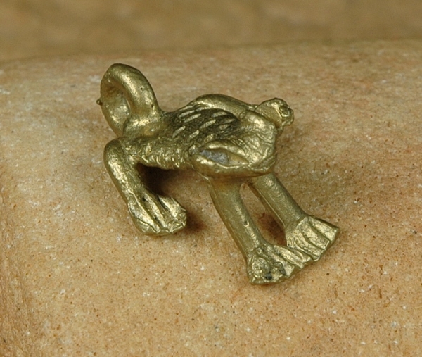 Afrika Schmuck / Bronze Anhänger - Frosch