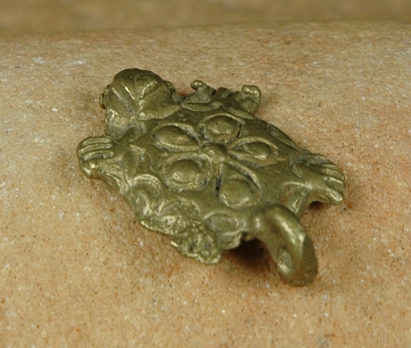 Afrika Schmuck / Bronze Anhänger - Schildkröte