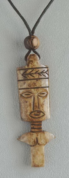 Afrika Schmuck - Kette mit Anhänger - Ashanti Figur