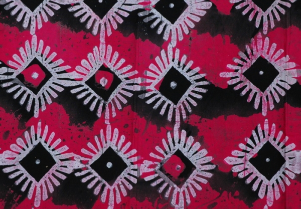 Afrika Stoff aus Baumwolle - Afrika Batik - Pink