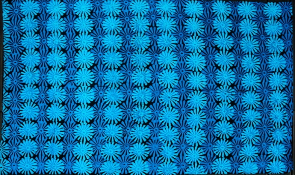 Afrika Stoff / Batik aus Baumwolle - Blau