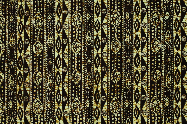 Afrika Stoff - Grafisches Muster im Dogon Stil