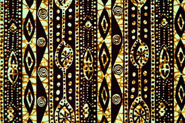 Afrika Stoff - Grafisches Muster im Dogon Stil