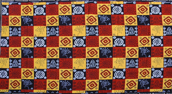 Afrika Stoff im Bogolan Design - Wunderschön