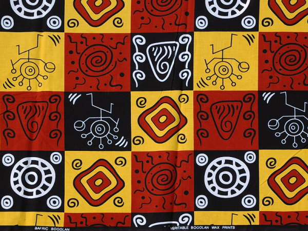Afrika Stoff im Bogolan Design - Wunderschön