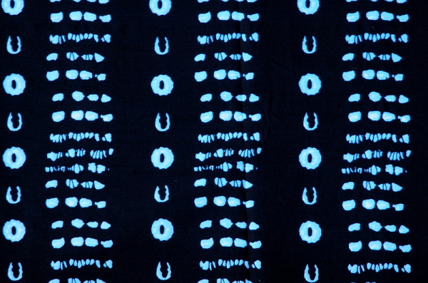 Afrika Stoff - Traditionell im Indigo Design