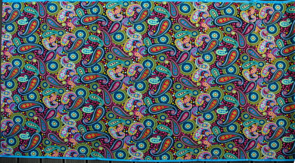 Afrika Stoff - Waxprint - Modernes Paisley Design