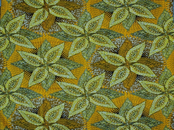 Afrika Stoffe - Waxprint - Afrikanisches Blumen Design