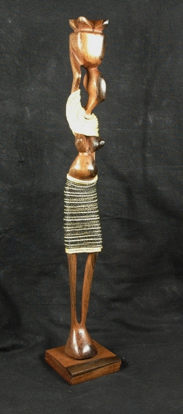 Afrikanische Holz Figur - Frau - Moderne Kunst