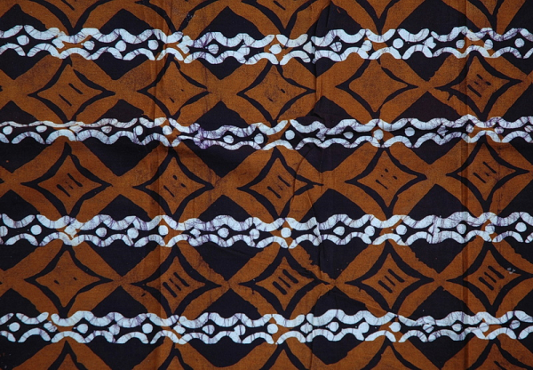 Afrikanischer Stoff - Afrika Batik - Natürlich in Braun