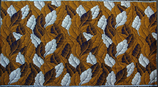 Afrikanischer Stoff - Afrika Waxprint - Blätter Design