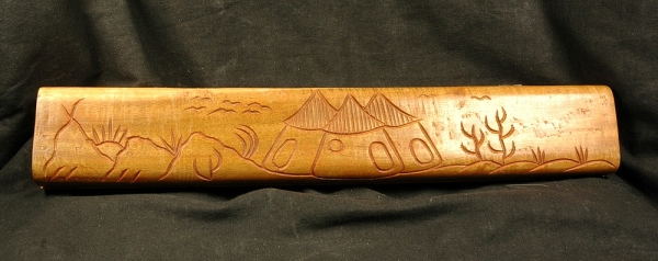 Afrikanisches Spiel - Wari / Ovare aus Holz - Dorf