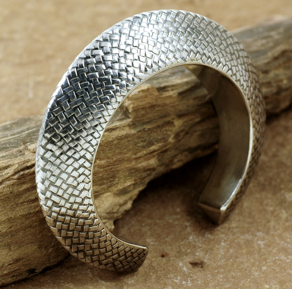 Ausgefallene Silber Armspange - Schönes Design