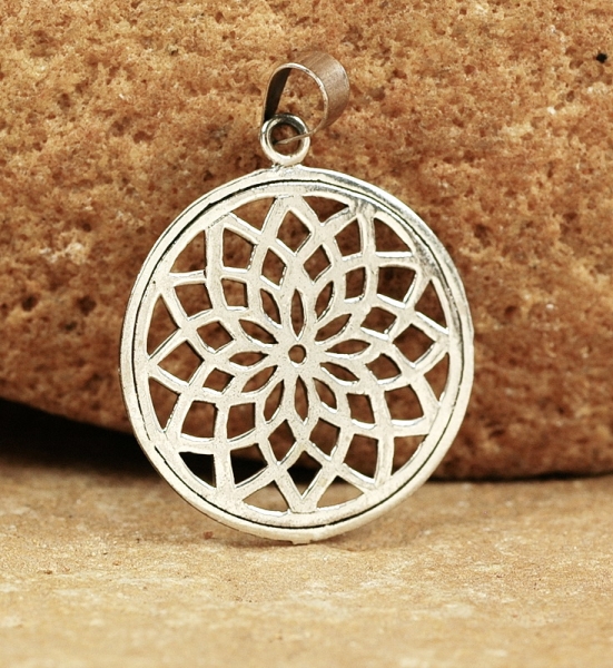Blume des Lebens - Schöner Silber 925 Anhänger
