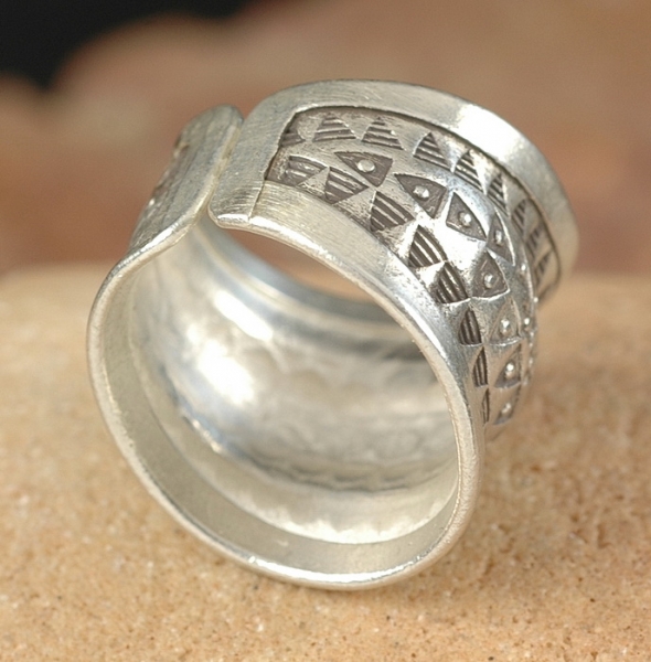 Breiter Tuareg Silber Ring - Tuareg Schmuck