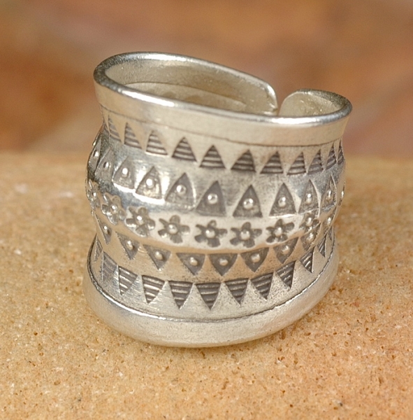 Breiter Tuareg Silber Ring - Tuareg Schmuck