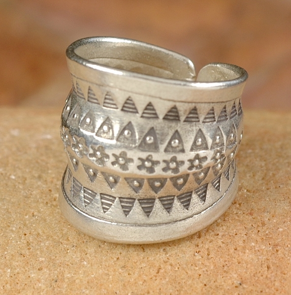 Breiter Tuareg Silber Ring - Tuareg Schmuck