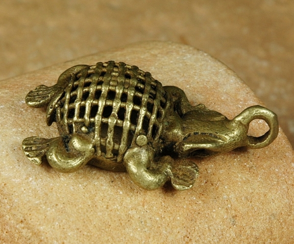 Bronze Anhänger / Afrika Schmuck - Schildkröte