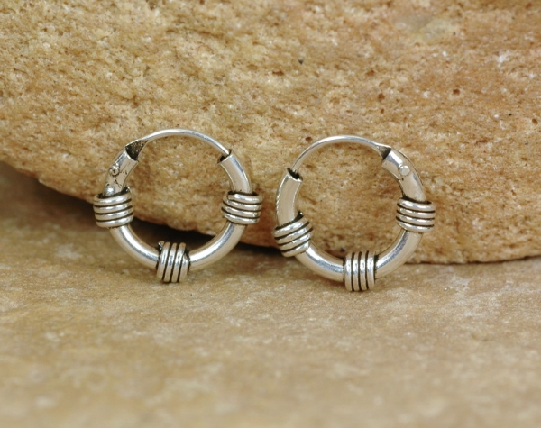 Creolen aus Silber 925 - Klein und Klassisch - 13 mm