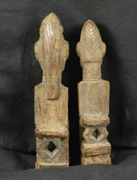Dogon Ahnen Figuren Paar - Holz Paar aus Mali / Afrika