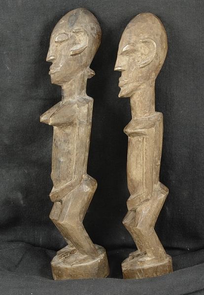 Dogon Ahnen Holz Figur - Ahnen Paar aus Mali / Afrika
