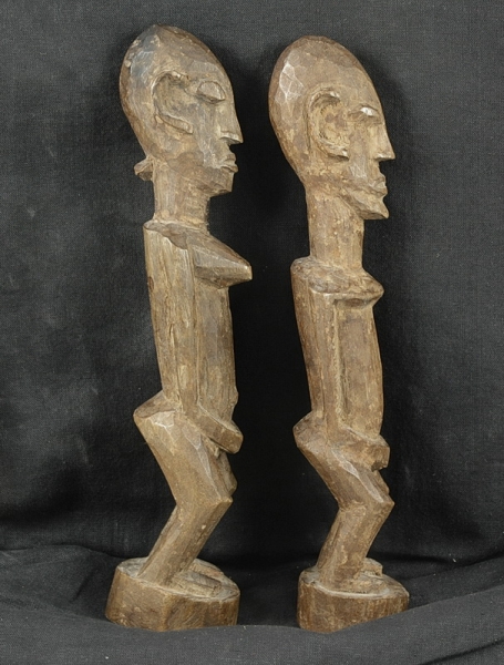 Dogon Ahnen Holz Figur - Ahnen Paar aus Mali / Afrika