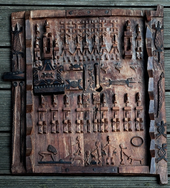 Dogon Tür aus Mali / Afrika - Speichertür der Dogon