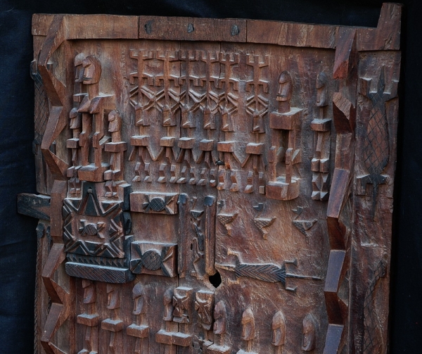 Dogon Tür aus Mali / Afrika - Speichertür der Dogon