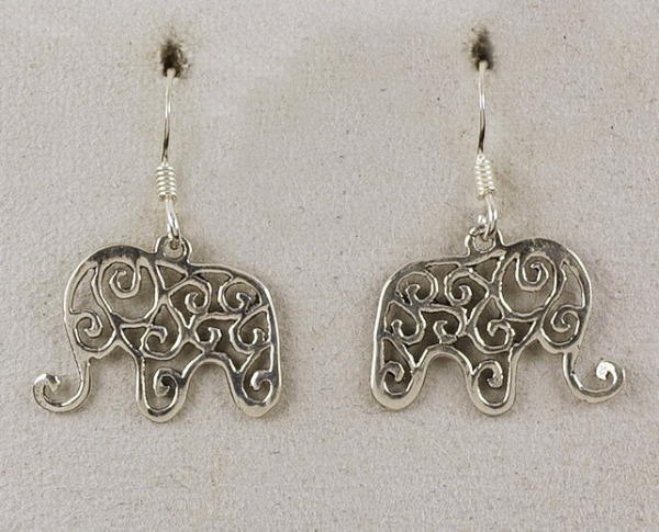 Elefant - Ohrringe aus Silber 925 - Ausgefallen