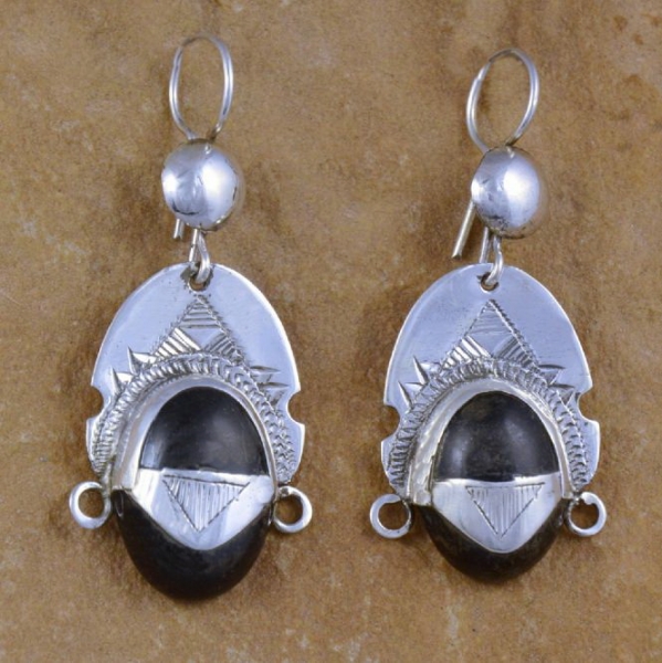 Extravagante Tuareg Ohrringe - Onyx - Tuaregschmuck