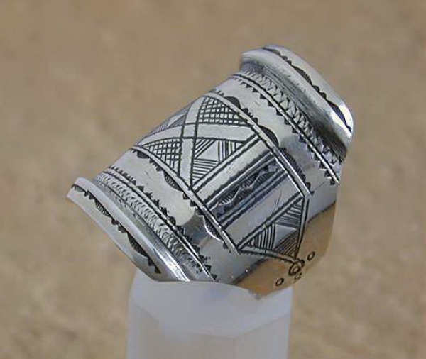 Extravaganter Tuareg Ring aus Silber - Tuareg Schmuck