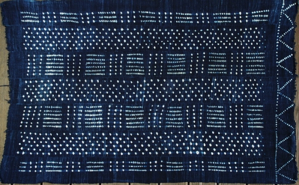 Indigo Bogolan - Schlammtuch - Blauer Afrika Stoff
