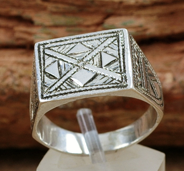 Massiver Tuareg Ring aus Silber - Tuaregschmuck