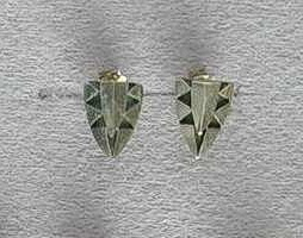 Moderne Ohrstecker in Silber 925 - Mattiert