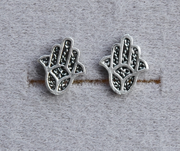 Ohrstecker in Silber 925 - Hand der Fatima