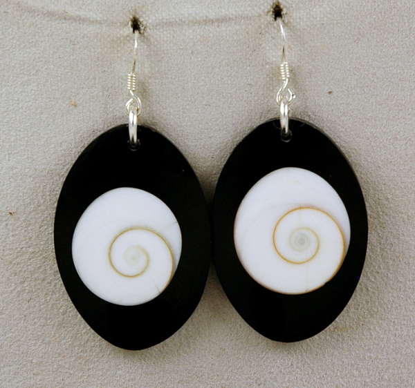 Ovale Ohrringe / Ohrhänger - Shiva Auge -  Shiva Eye