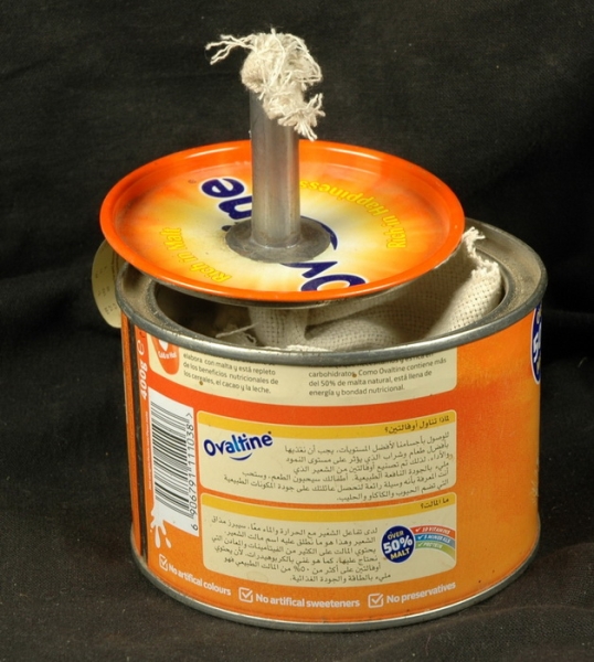 Recycling Lampe aus Afrika - Öllampe