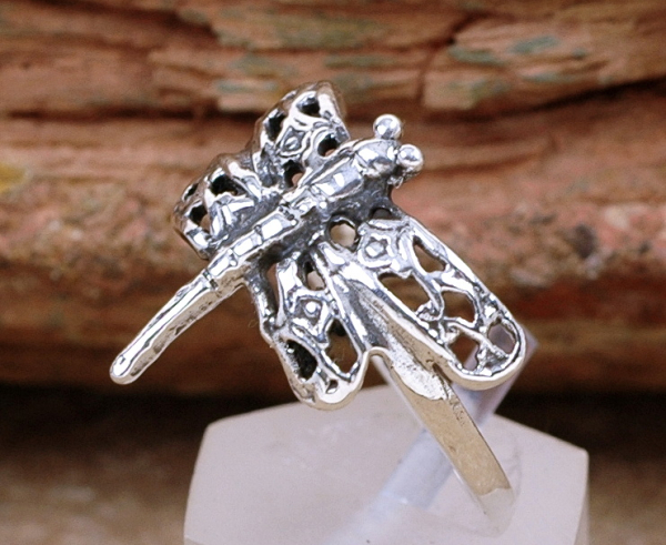 Schöner Silber Ring 925 - Libelle / Dragonfly